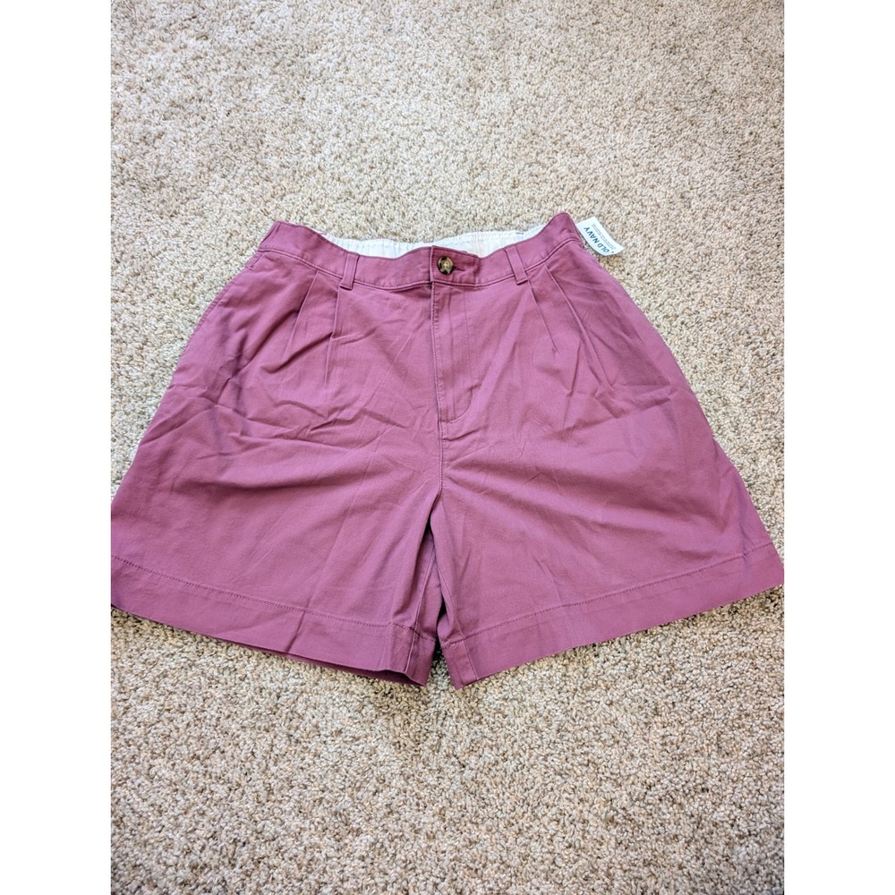 Old Navy Mens Extra High-Rise OG Chino Pleated Shorts Mauve Plum Size M NWT